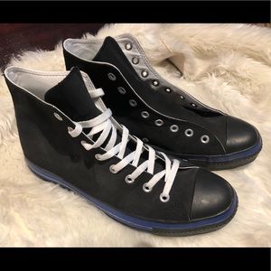 Converse All star black and blue shoes